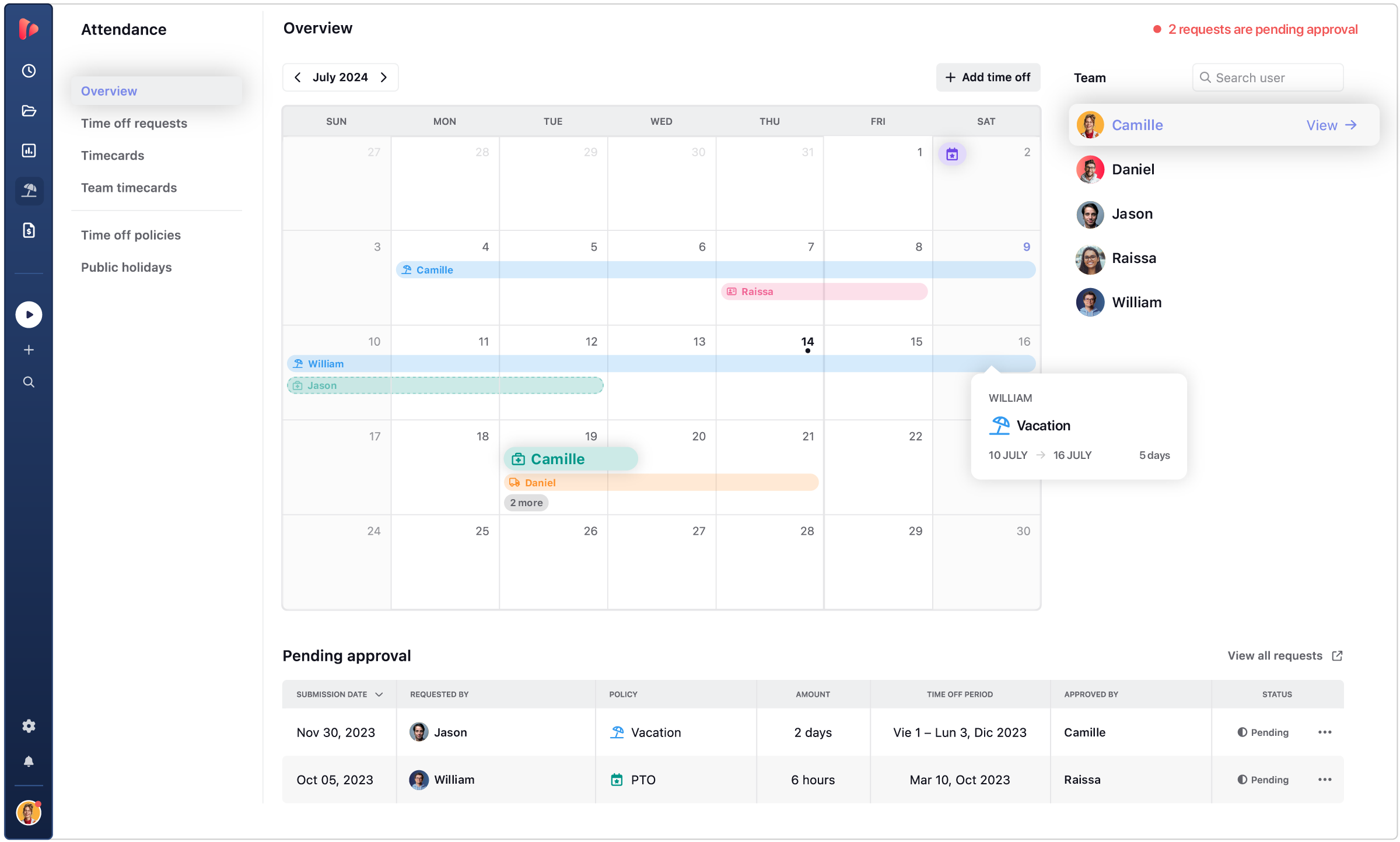 attendance tracking