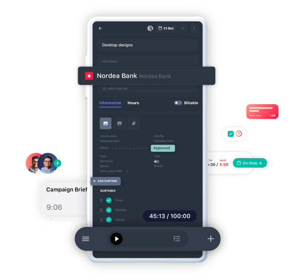 Application time tracker iPhone